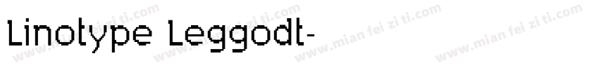 Linotype Leggodt字体转换